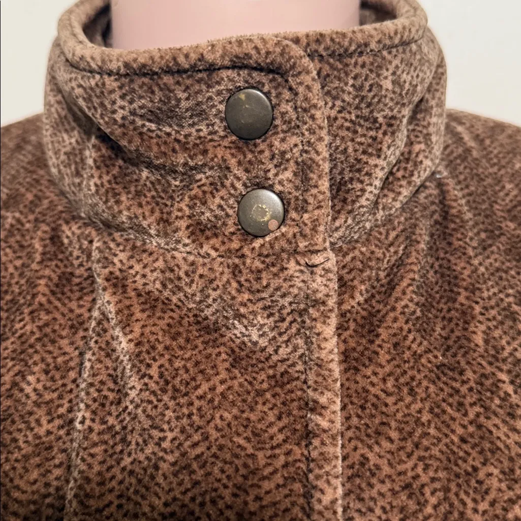 Jones New York Sport Vest Gold-Brown Soft Animal Print woman size medium vintage - Image 3