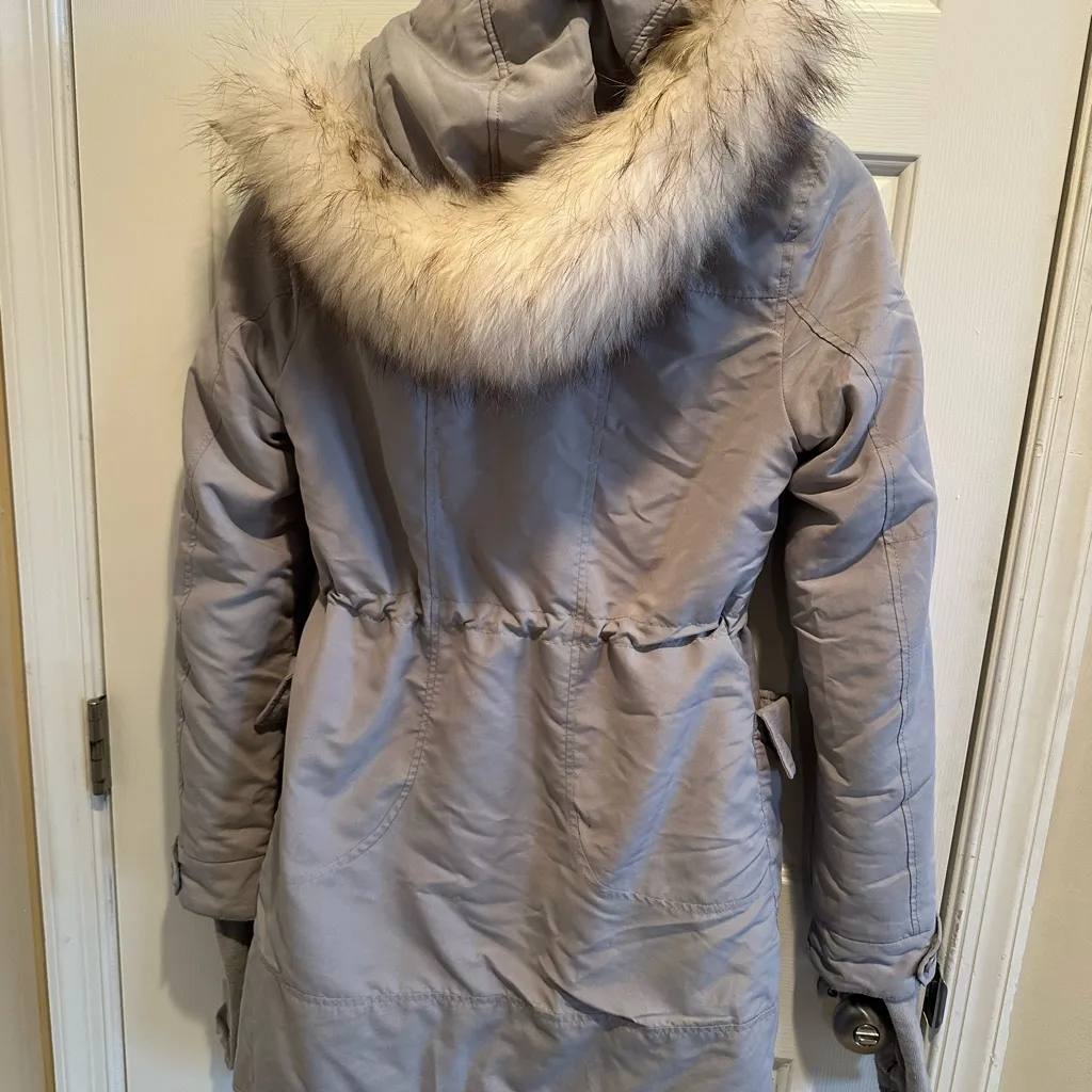 SLY Military Buckle Steel Parka Gray Japanese Size 1 Vintage Utility Jacket Fur - Image 5