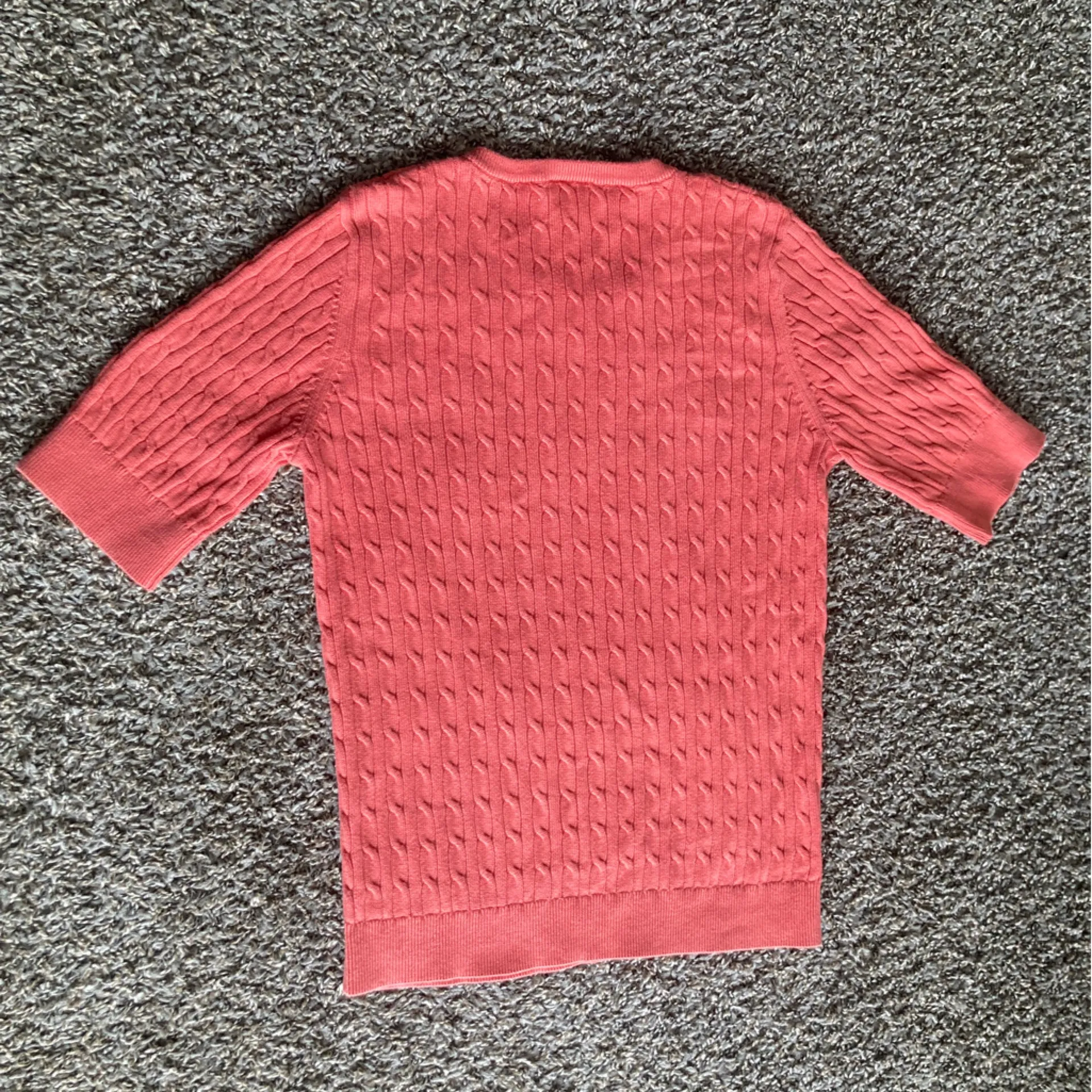 Knit Short Sleeve Sweater Size L - Image 6