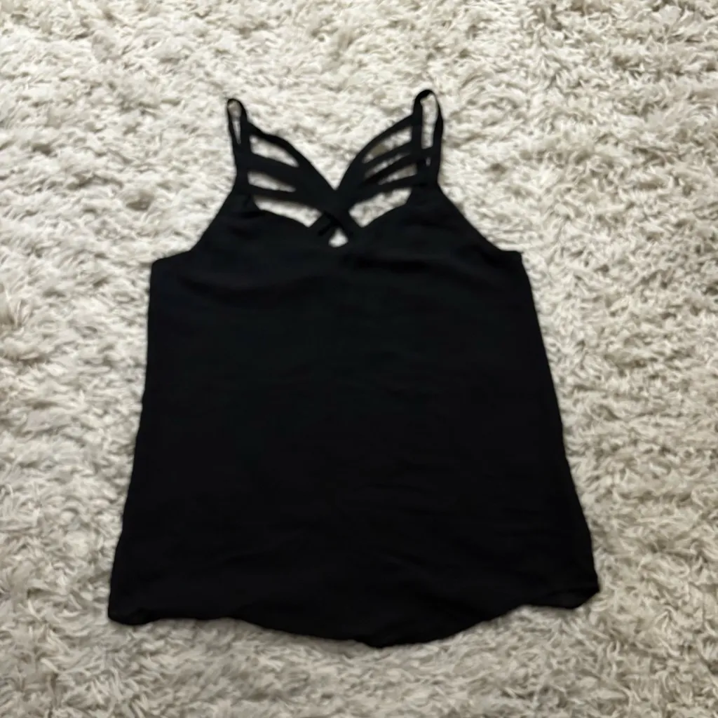 Fora Chic Black Strappy Camisole Top Size S - Image 6