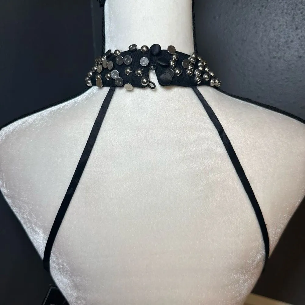 Retrofete Olivia Sequin Ombré Mini Dress Black Size L - Image 11