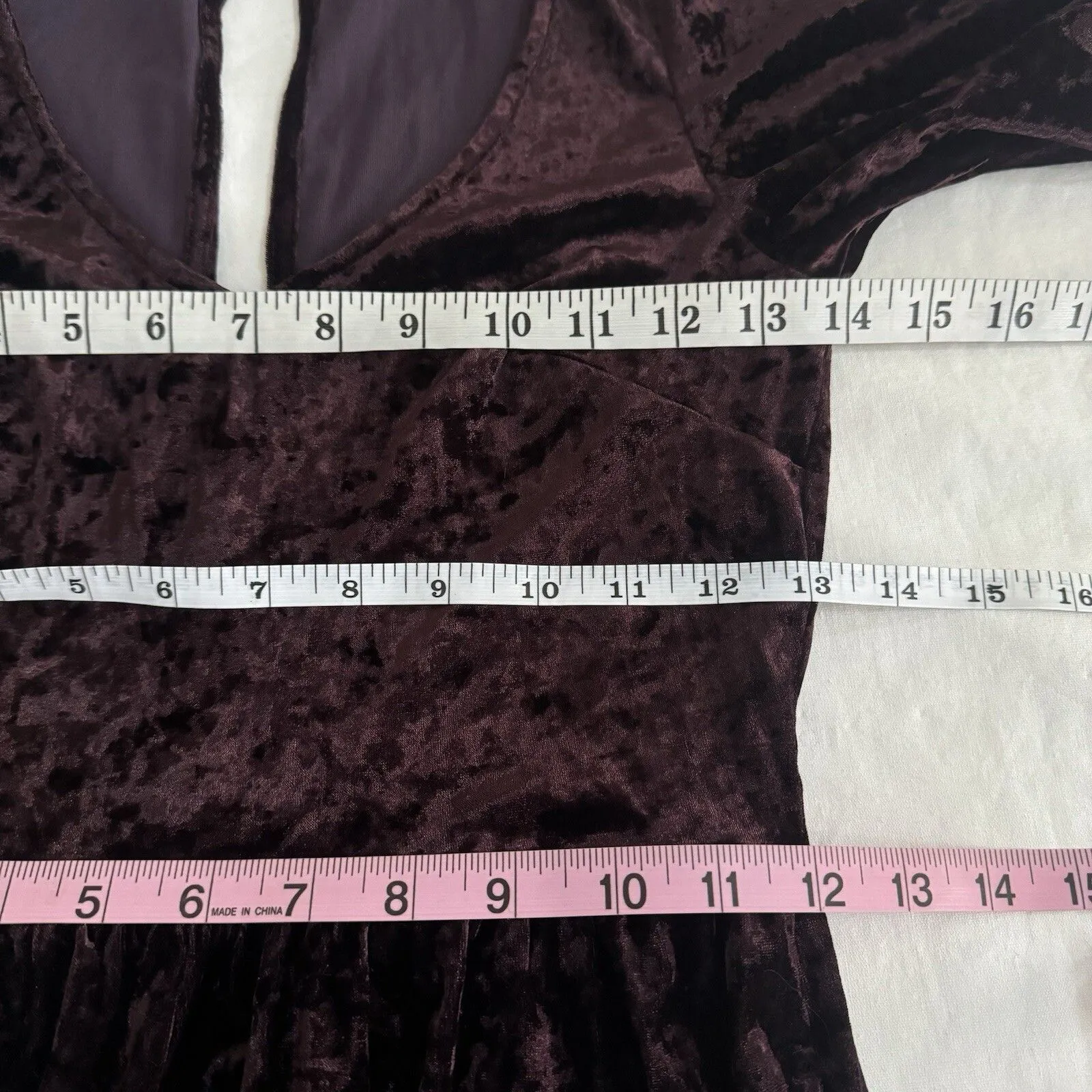 American Eagle Romper Small Velvet Y2k 90's Festival Gothic Punk Rock Whimsigoth - Image 10