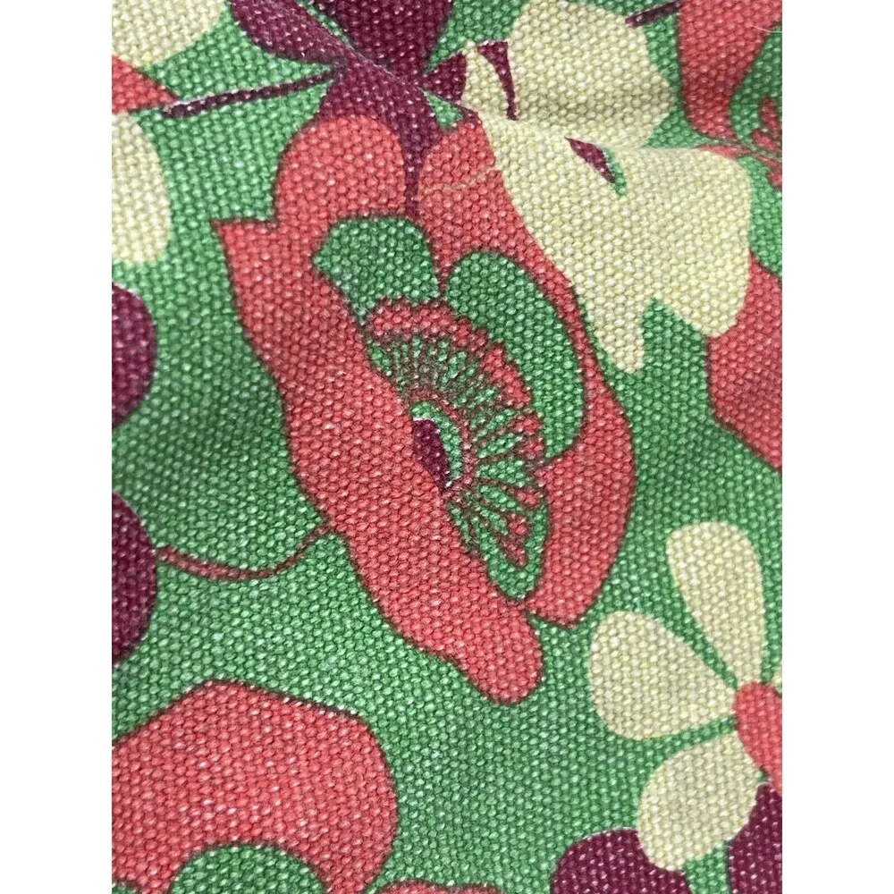 Levi’s Green Floral 70s Inspired Retro Groovy Bright Color Top Handle Bag Purse - Image 16