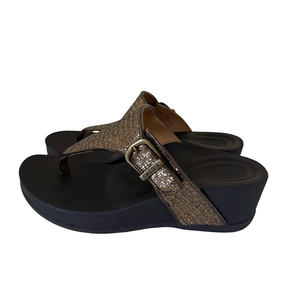 Aetrex Kate Orthopedic Wedge Sandals Womens SZ Euro 38 - Image 2