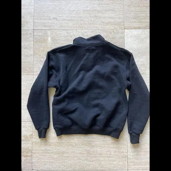 Bumble Dating Sweatshirt Medium 1/4 Zip Long‎ Sleeve Cozy Oversized Pullover Black - Image 3