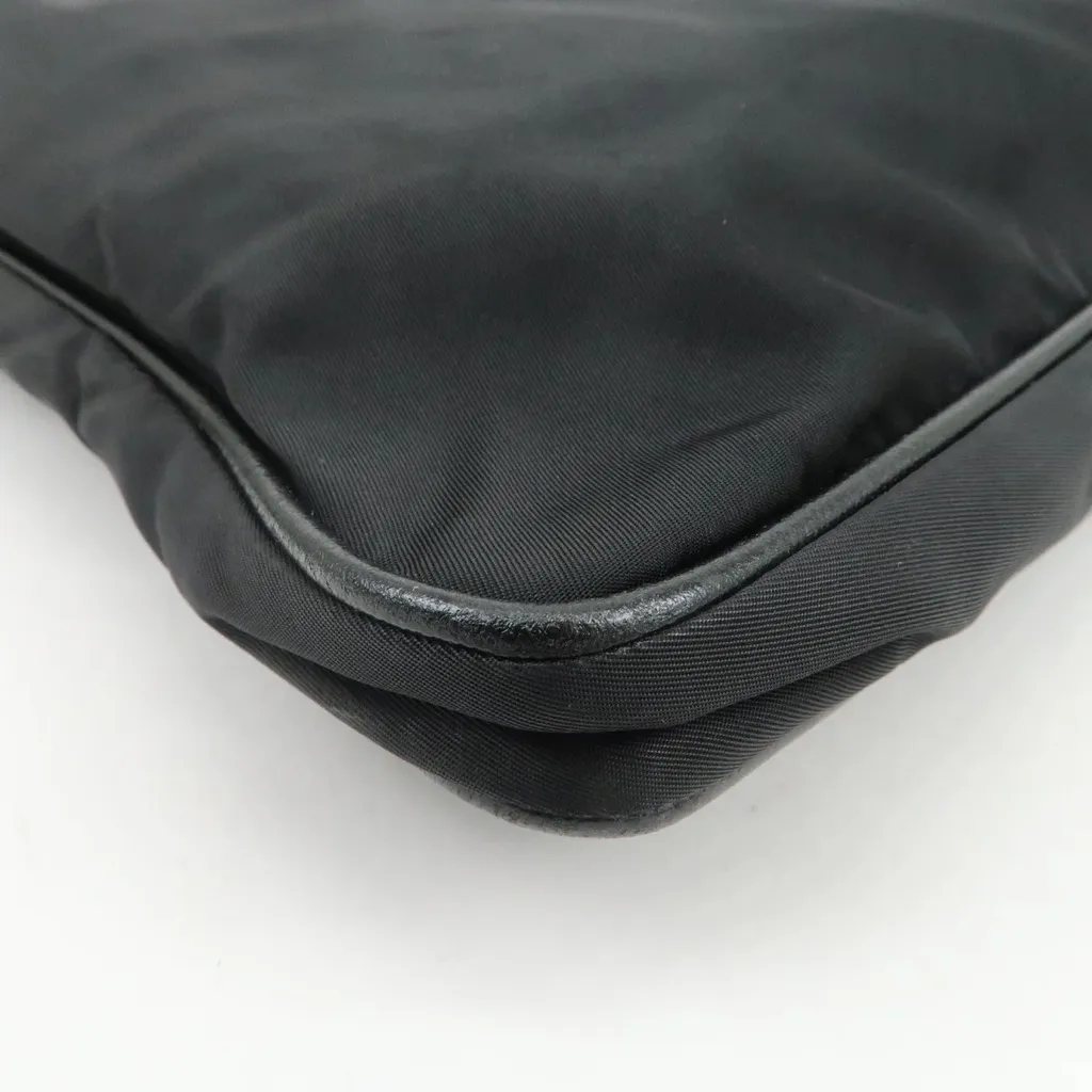 Prada Tessuto Nylon Triangle Logo Shoulder Bag Crossbody Messenger Leather - Image 6