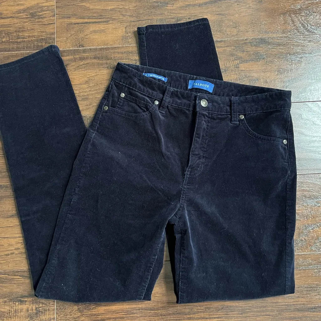 Corduroy Dark Blue Pants - Image 7