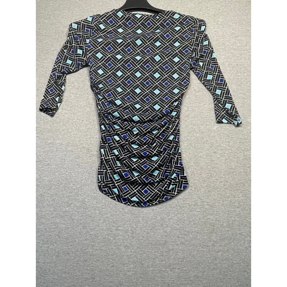 3 for $25. Women's Jennifer Lopez Blouse, Size S, Black & Blue - Image 3