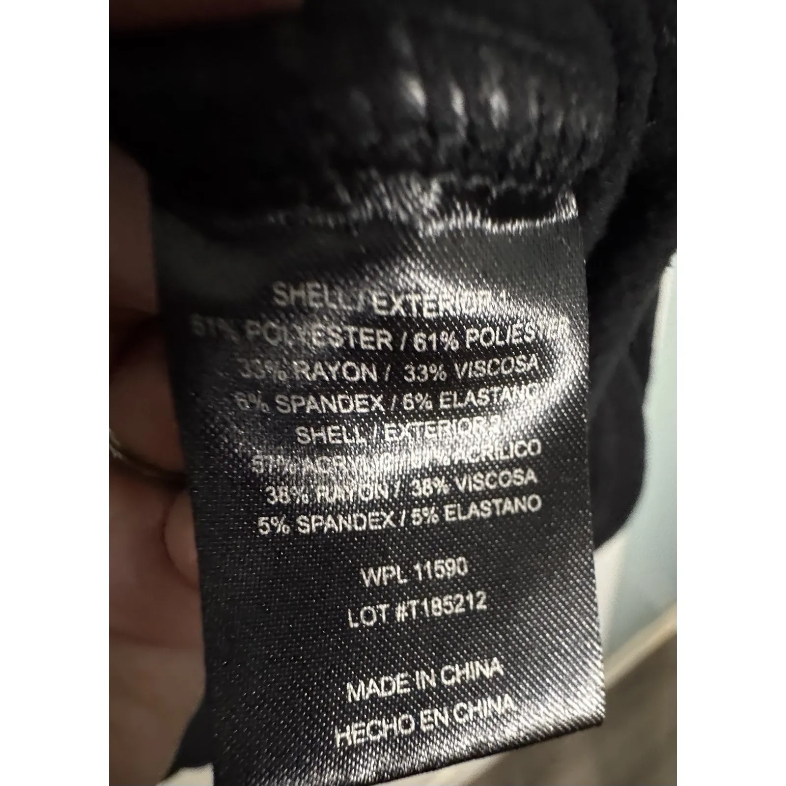 32 Degrees Heat Black Long Sleeve Women’s Shirt, Poly/Rayon/Spandex, Large - Image 7