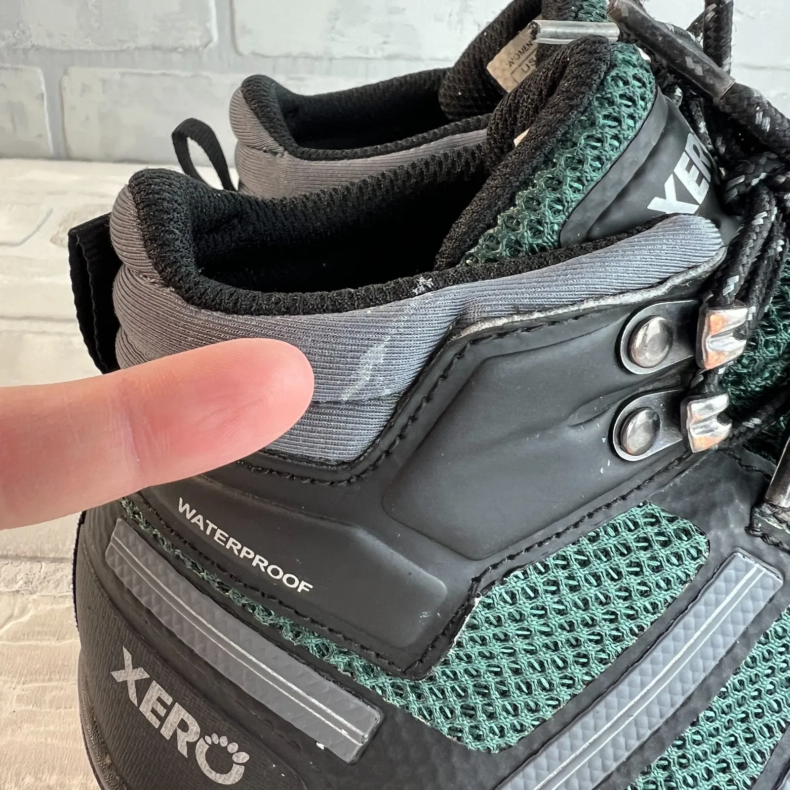 Xero Xcursion Fusion Waterproof Barefoot Hiking Boots Womens 7.5 Green Outdoor - Image 3