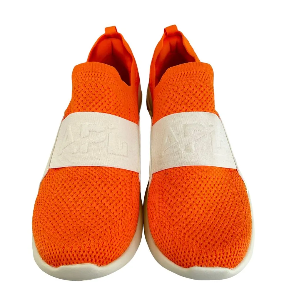 APL Techloom Bliss Mesh Sneakers Orange/White Running Jogging Women's Size 9 - Image 4