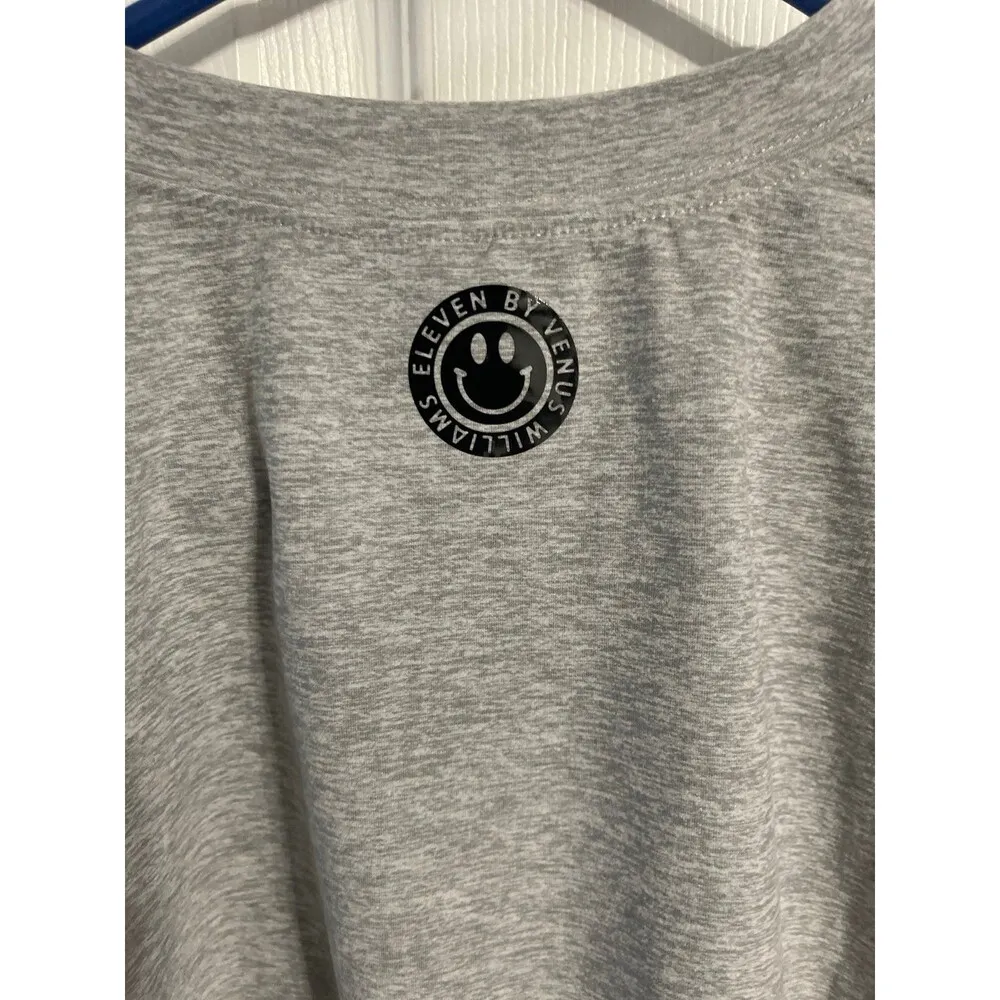EleVen by Venus Williams All Smiles Pullover Size XS Mid Grey Heather New - Image 4