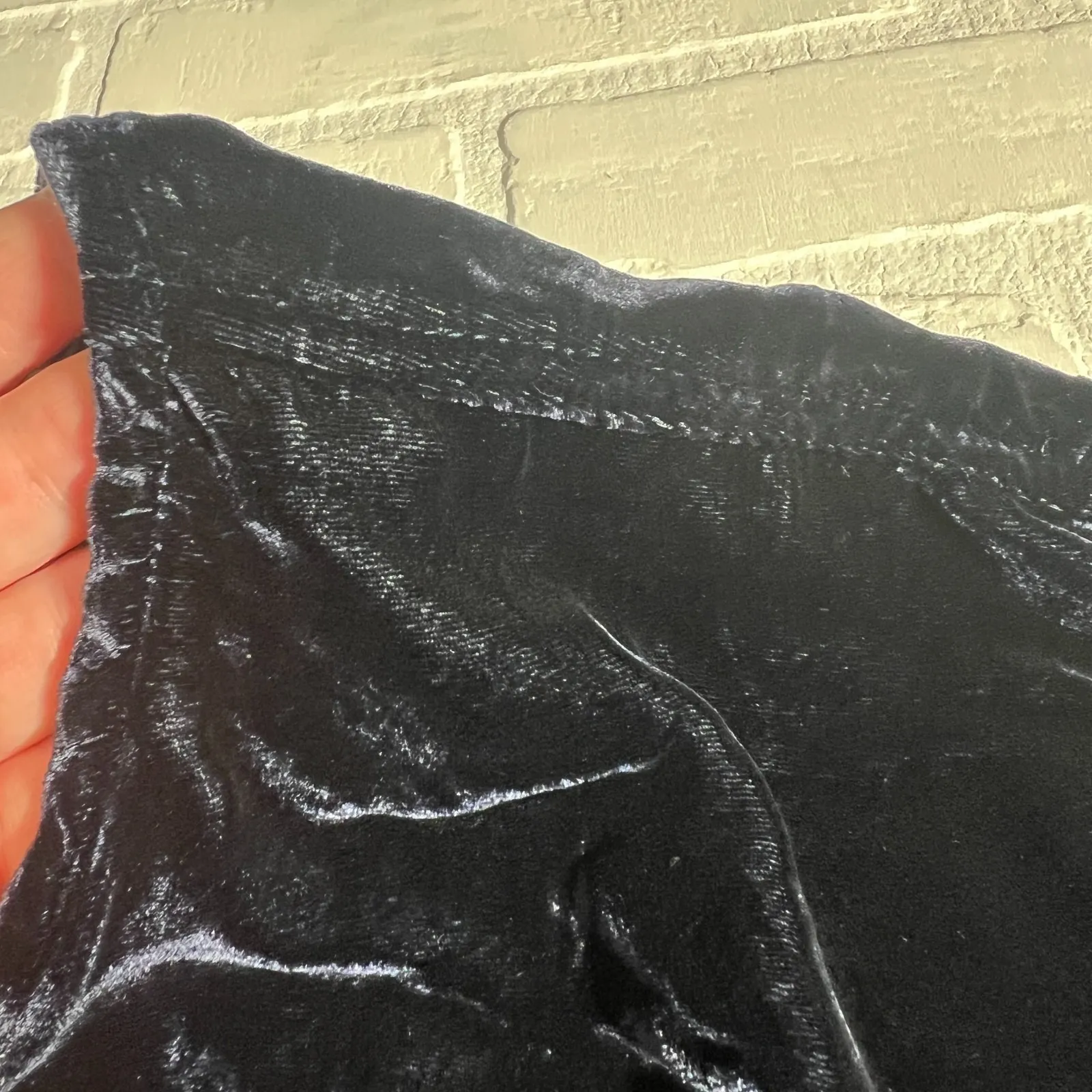 CP Shades Sibella Top Womens Small Velvet Silk Blend Boxy 3/4 Sleeve Oversized S - Image 12