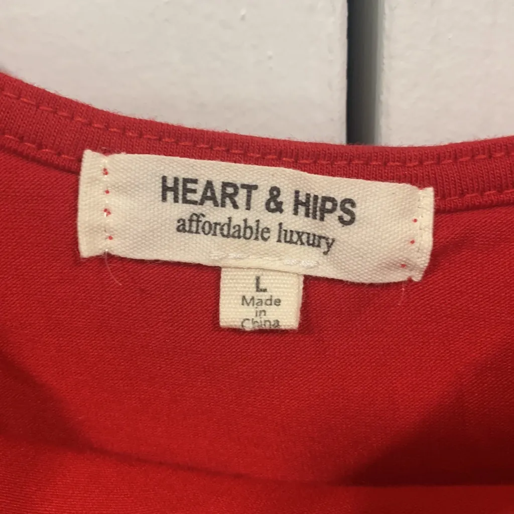 Red crop top Size L - Image 2