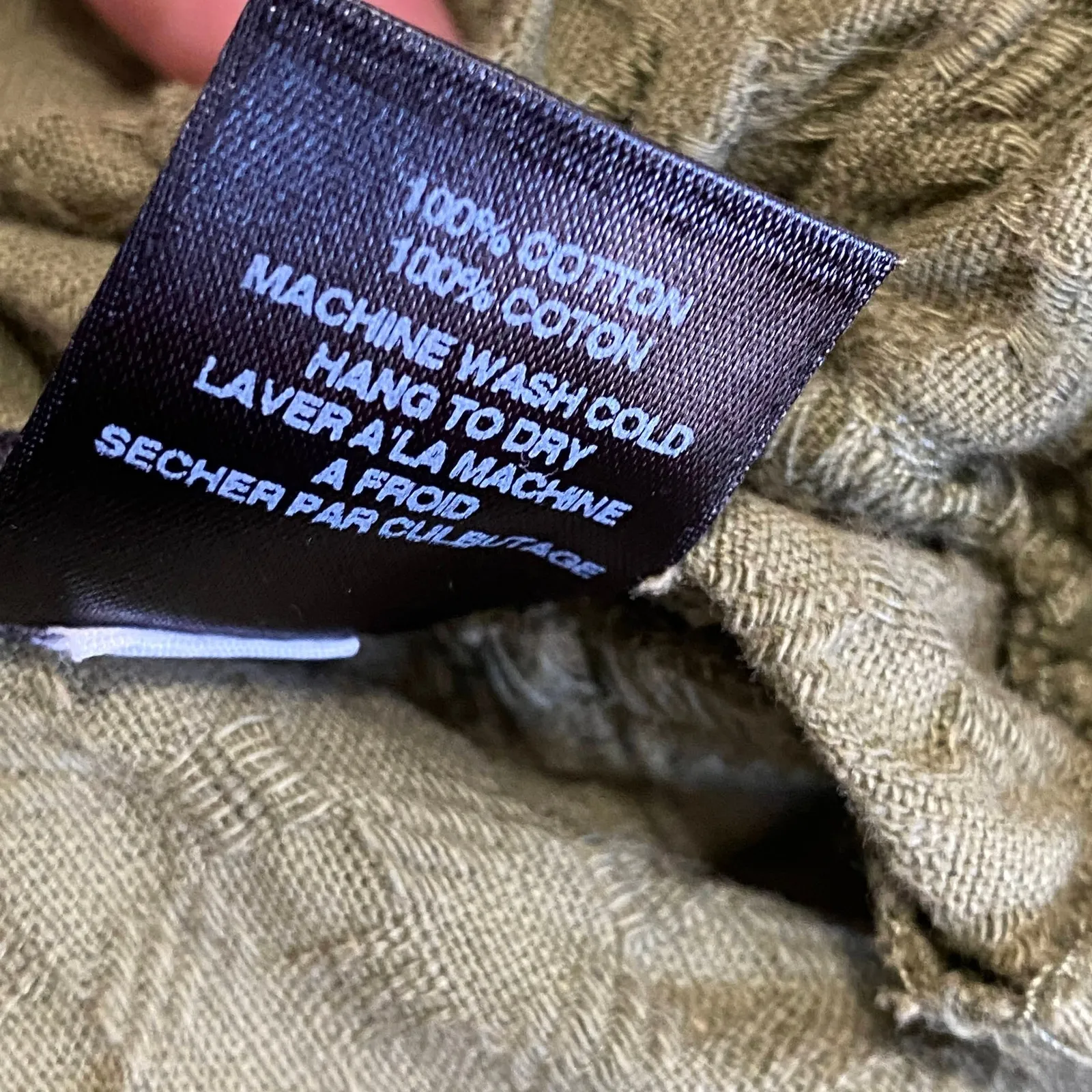 Anthropologie Amadi Rhys Green Textured Paperbag Shorts‎ Women's Size Small S - Image 6