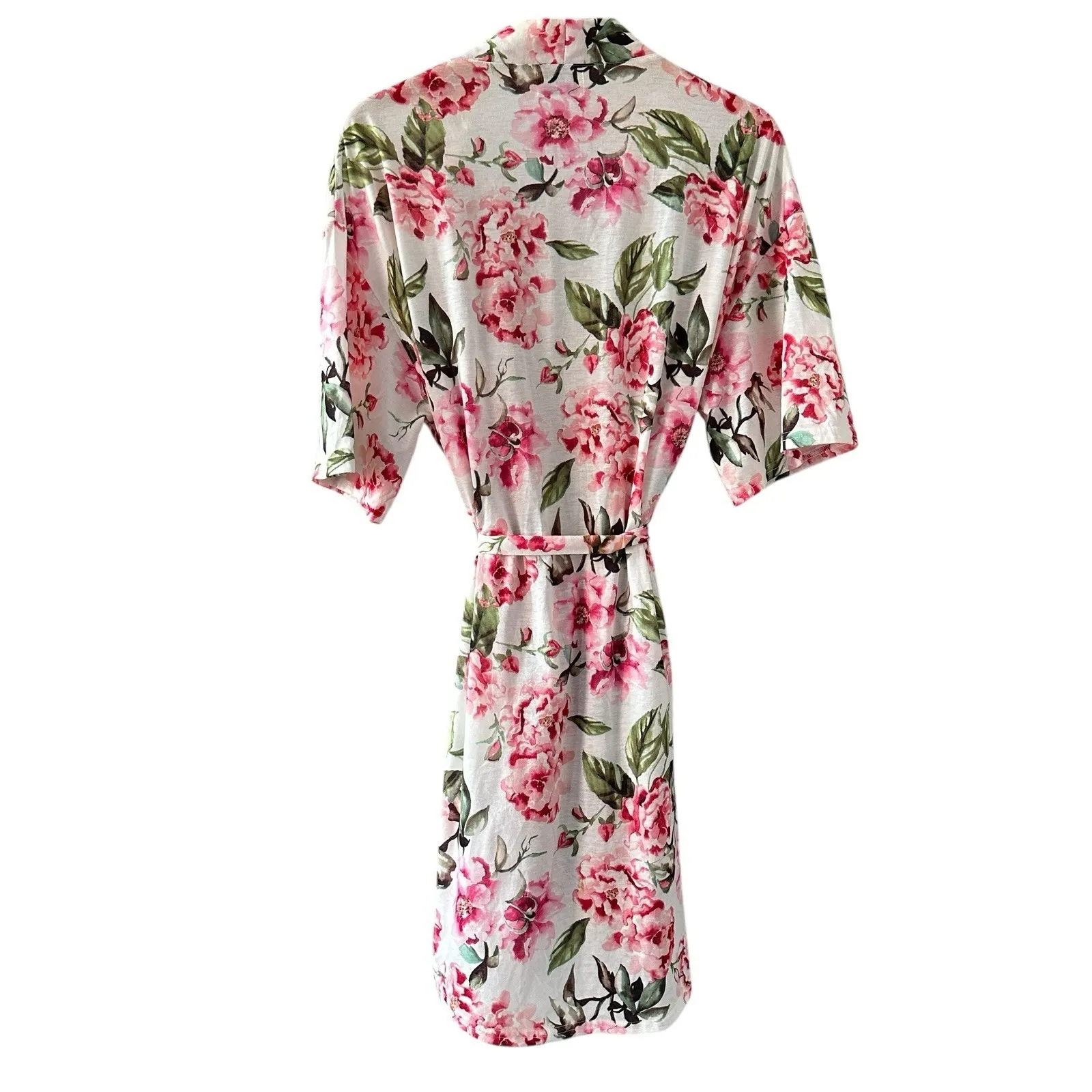 Show Me Your‎ Mumu Brie Robe Floral Print Pink Belted Kimono One Size Boho Bride - Image 4