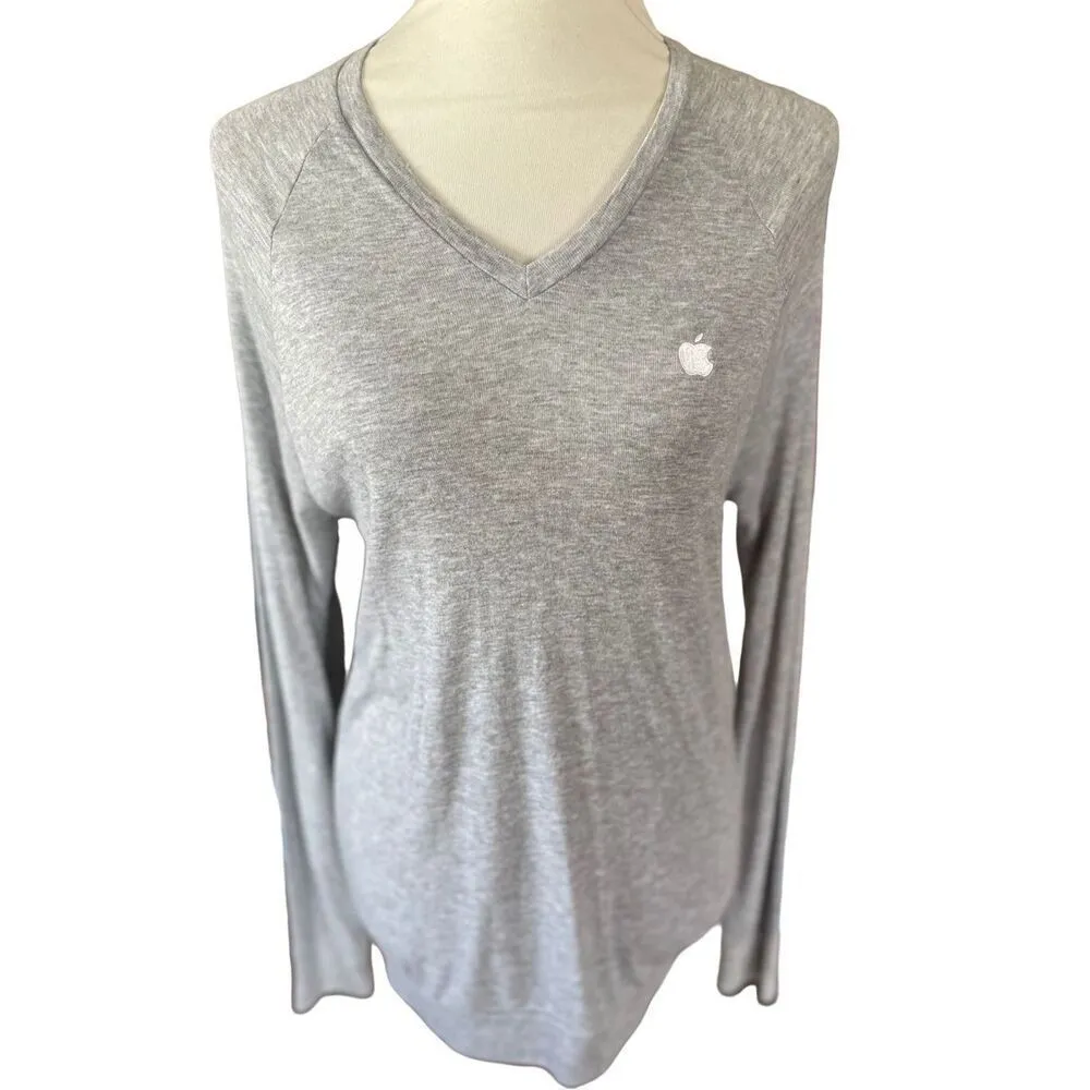 Canvas Gray Long Sleeve Lightweight V - Image 6