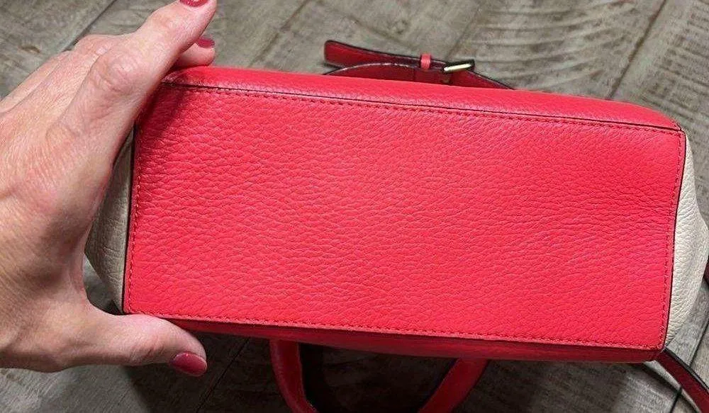 Kate Spade Wesley Place Laurel Desert Rose Leather Crossbody Bag EUC - Image 11