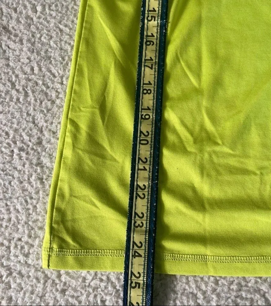 Champion Athletic Workout V-Neck Sleeveless Tank Top Fluorescent Yellow Small - Image 6