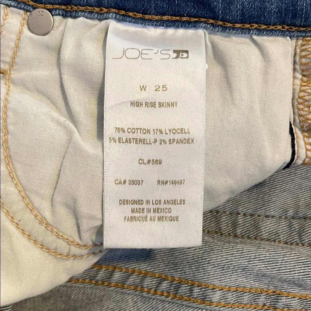 Joe's Jeans Women’s High Rise Skinny Size 25 - Image 5
