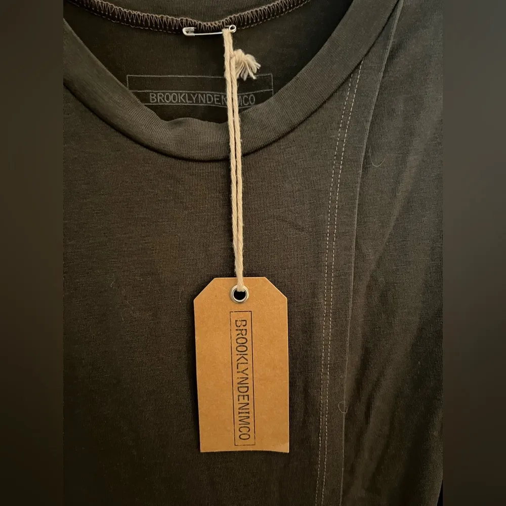 Brooklyn Denim Co. Eucalyptus Tencel & Organic
Cotton Westlake Dress, Jade Green Size XS - Image 6