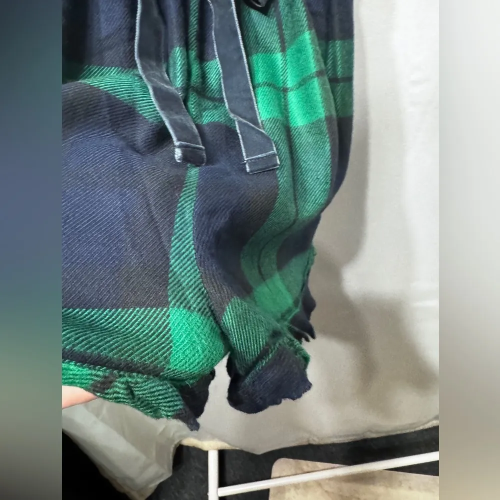 Aerie plaid holiday winter PJ flannel romper-size small-new with tags - Image 6