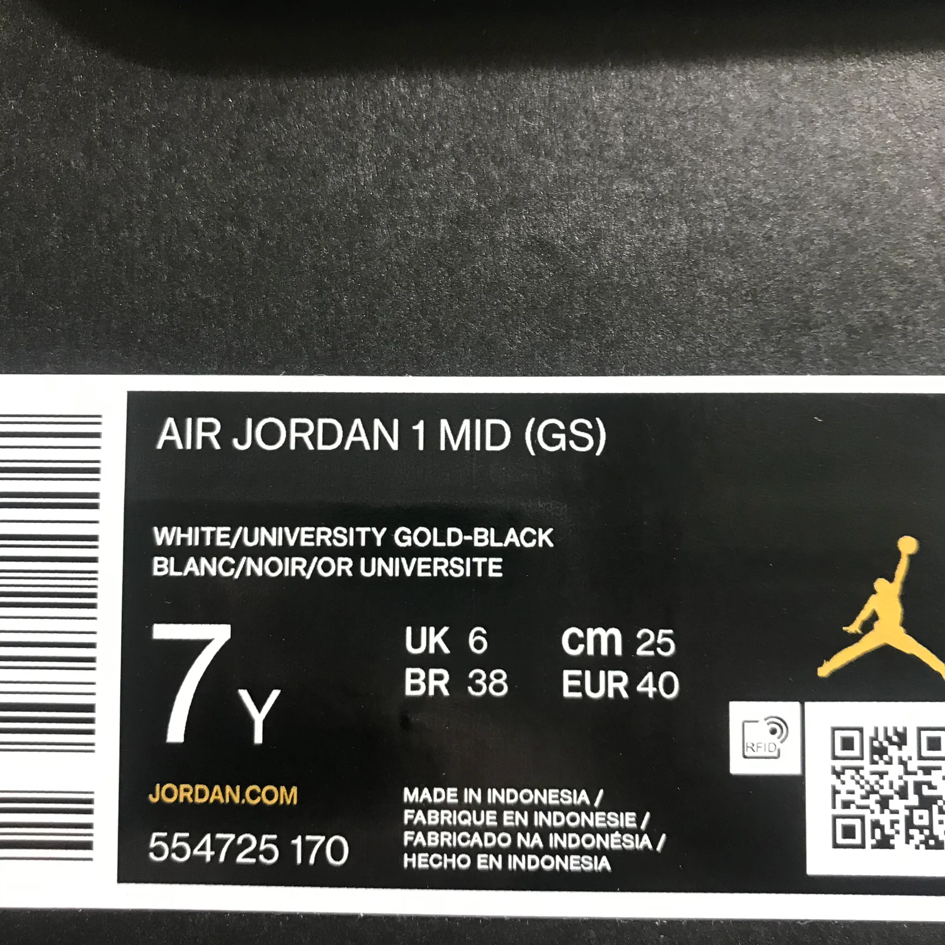 Air Jordans NWB 1 Mid GS University Gold Sneakers - Image 8