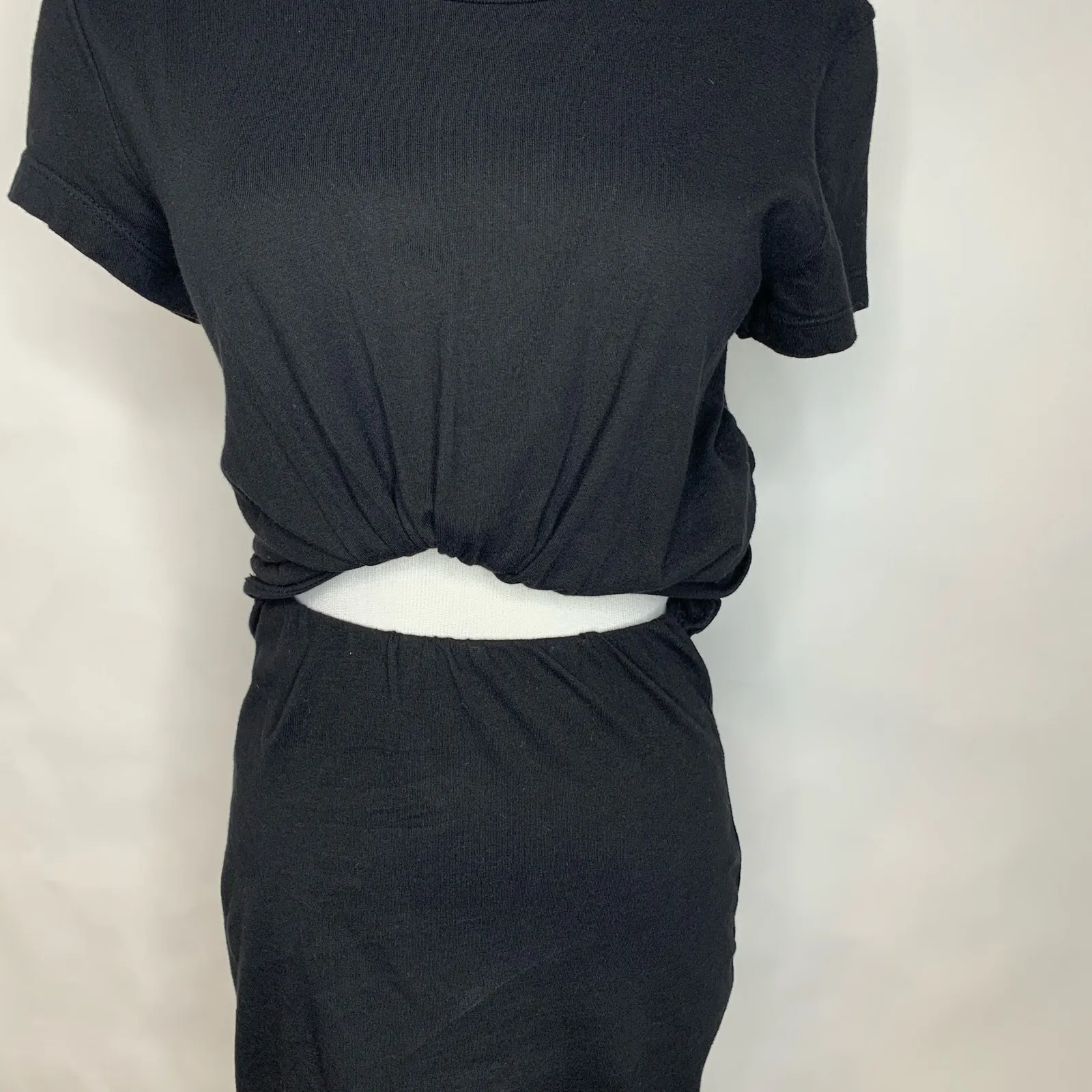 Urban Outfitters Silence + Noise Black T shirt Dress Cutout Sz Small - Image 3