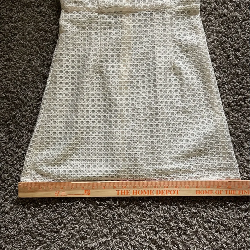 English Factory Eyelet Lace Cottagecore Cutecore Puff Sleeve S Mini Dress (READ) - Image 9