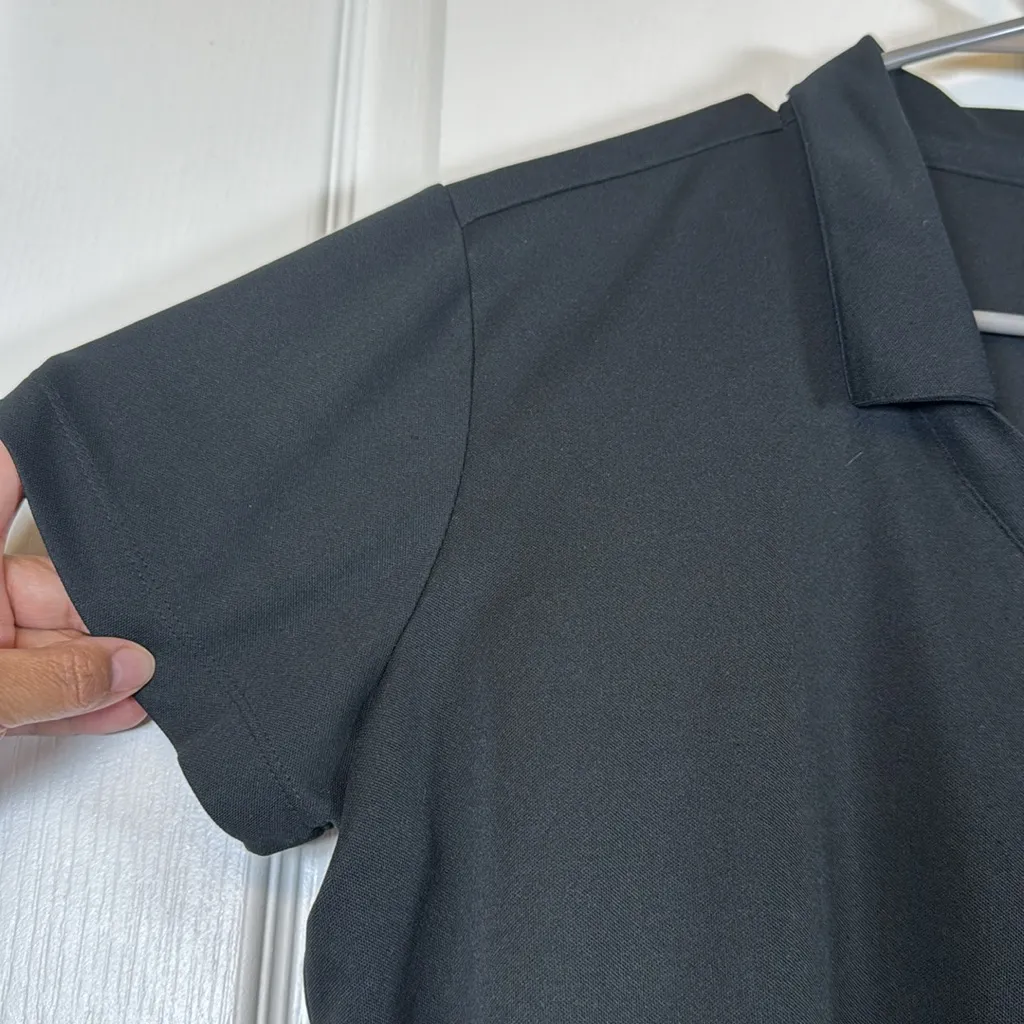 Nike Dri-Fit Black Polo Shirt Team Hawaii Embroidered S/S Size Large EUC #2505 - Image 2