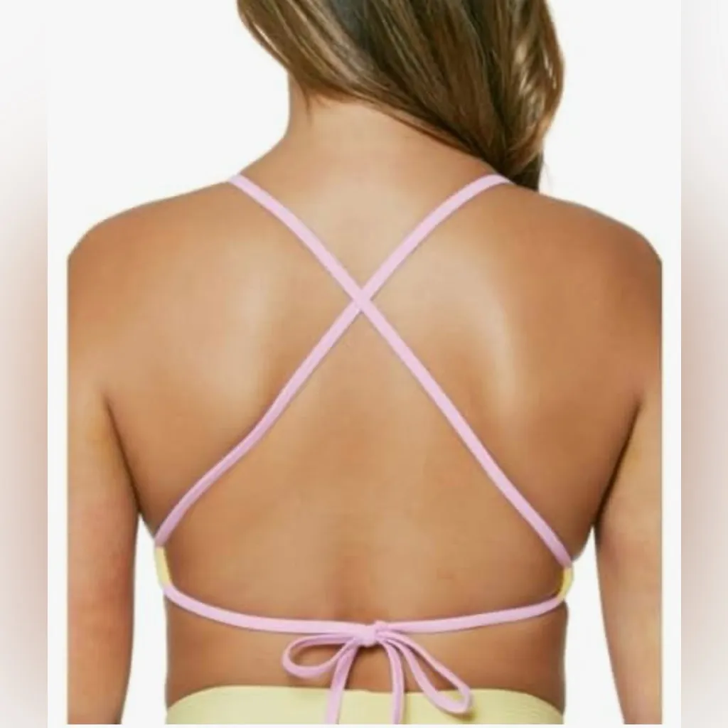 Jessica Simpson Women's Triangle Bra Bikini Top Size S - Image 3