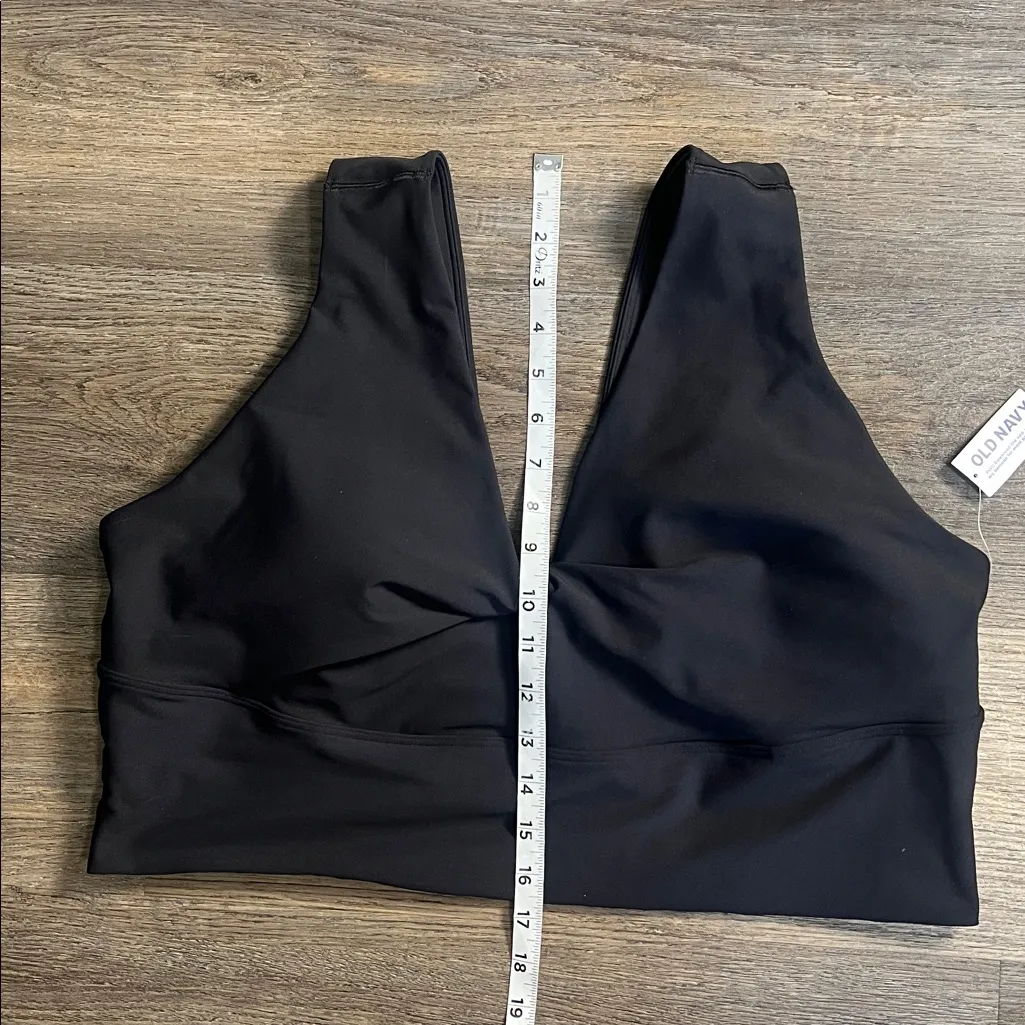 Old Navy Active Powersoft Go-Dry Black Padded Fitness Sports Bra  XXL NWT - Image 8