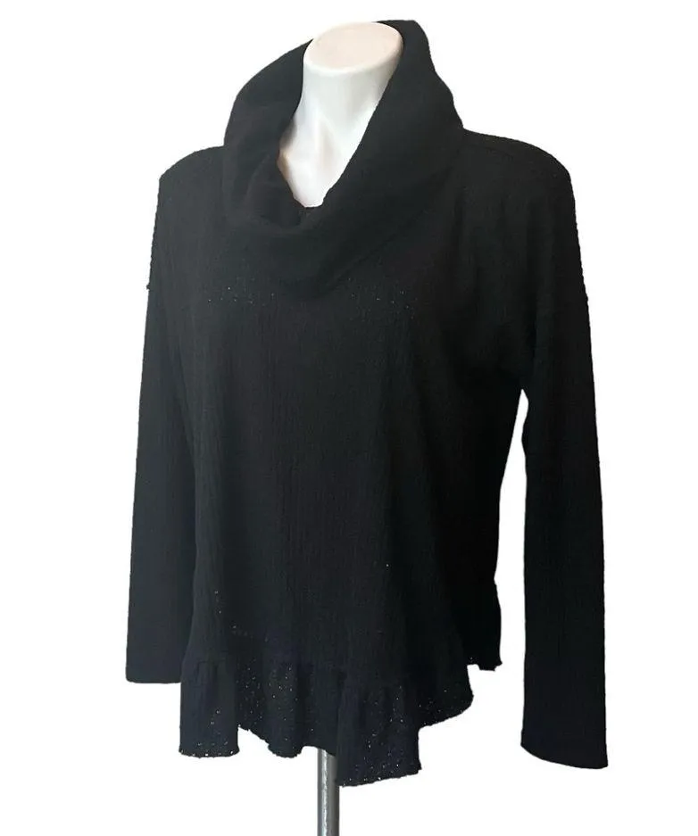 Anthropologie Mauve Addie Ruffled Hacci Pullover Sweater, Sz S - Image 5