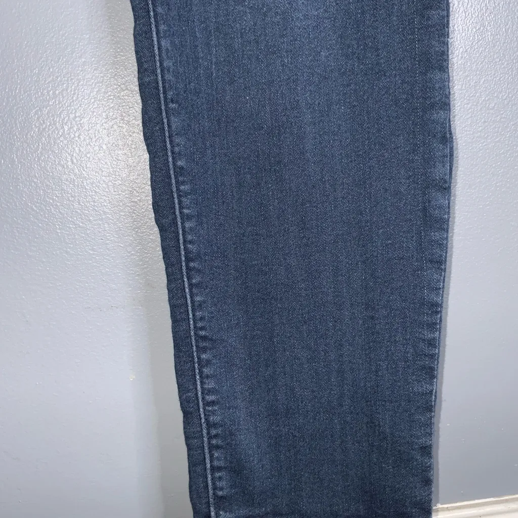 1822 Denim High Waist Cropped Blue Skinny Jeans Size 10 - Image 7