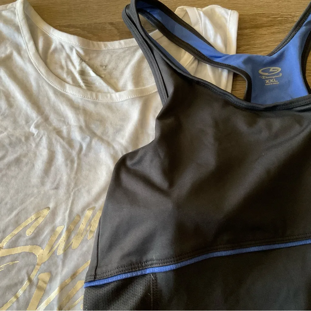 Active tank top set (2) Champion + ON, XXL: white + blue - Image 2