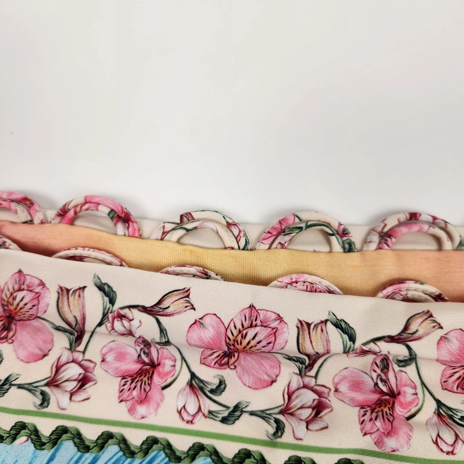 Agua Bendita Zoe Bikini Bottom In Sally Floral Blue Size 3XL NWT - Image 3