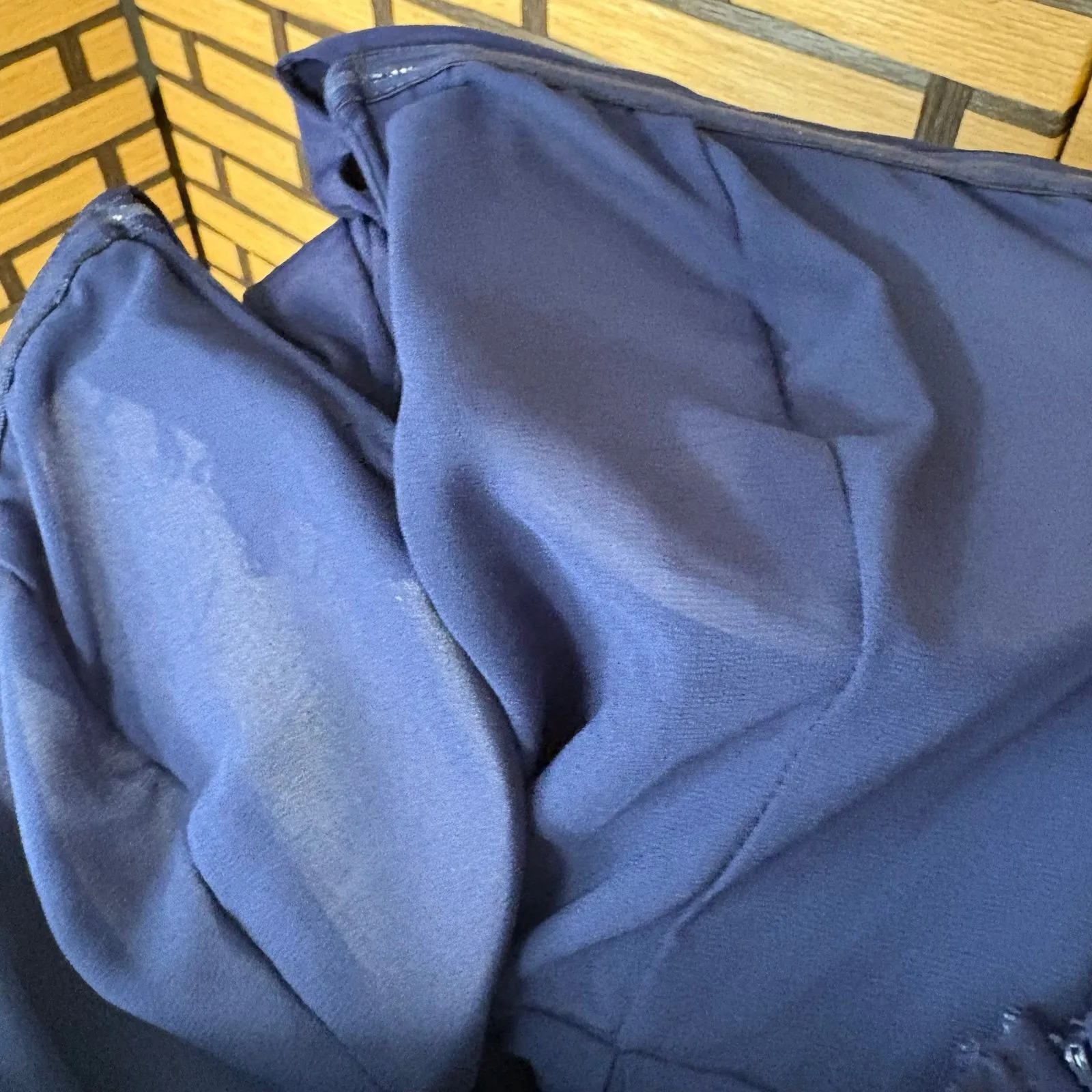 Lulus Navy Inez Tie Front Romper Size Medium‎ - Image 6