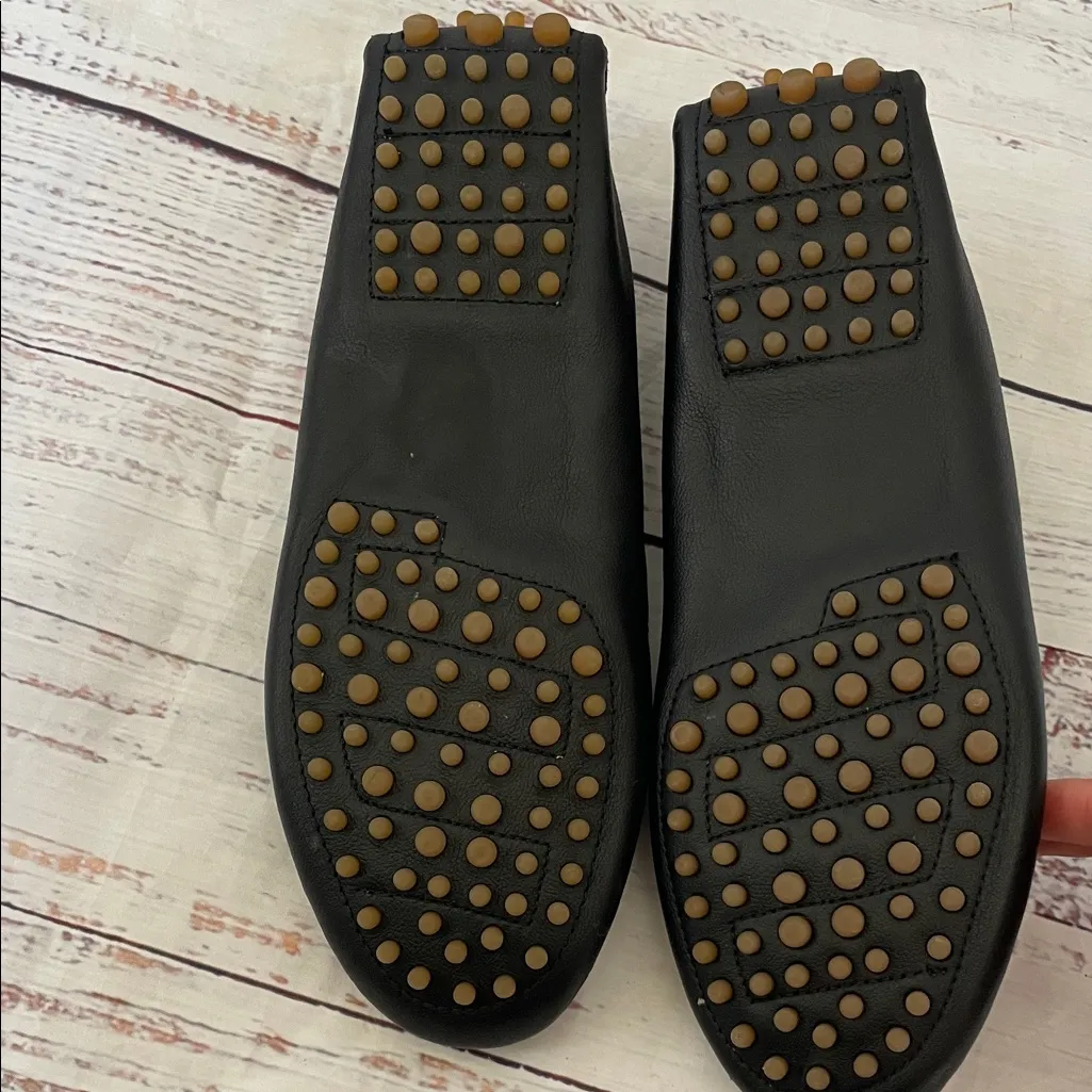 Coach And Four Womens Shoes Size 9M Leather Italy Penny Black Moccasin Loafer - Image 2