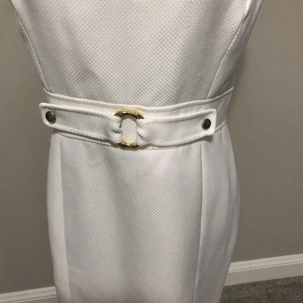 Tahari Arthur S Levine Womans Clarissa white Sheath Dress - Image 6