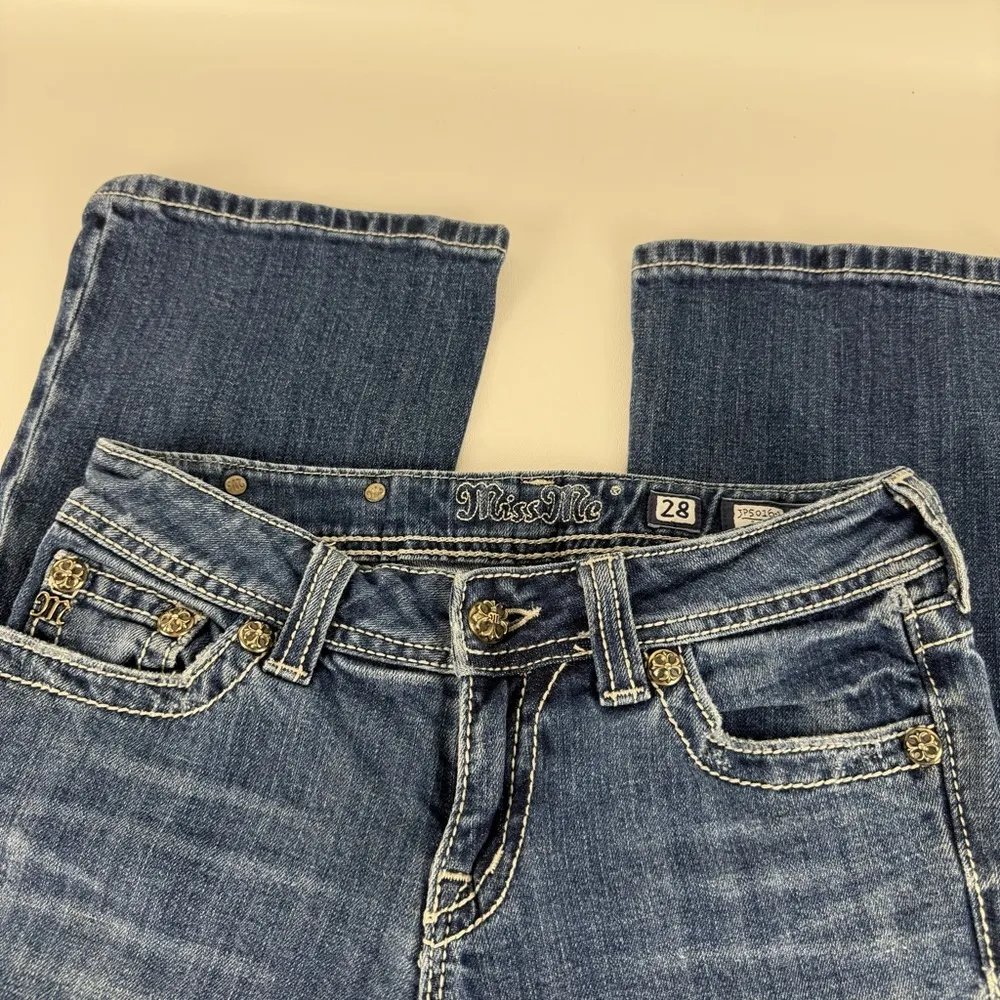 Miss Me Embroidered Bootcut Low Rise Jeans - Image 7