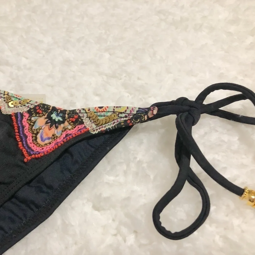 🆕 PilyQ San Sebastián beaded side tie bottoms - Image 3