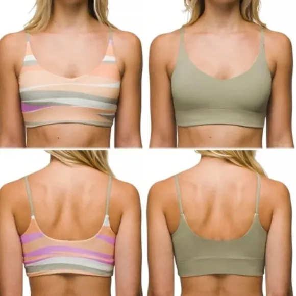 prAna  NWT Willow Falls Reversible Bikini Top‎ in Waves Size Medium - Image 3