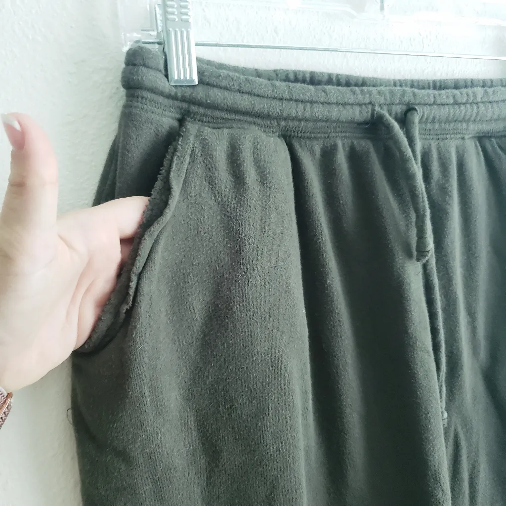 Chaser Elastic Fleece Olive Green Skirt - Image 4