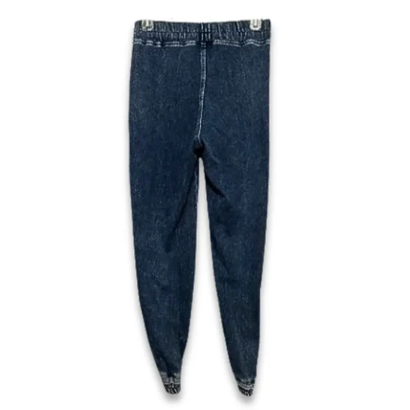 Wash Lab Jeggings Tie Waist Slim Fit Dark Wash Denim Blue Women's Medium NWOT Size 28 - Image 4