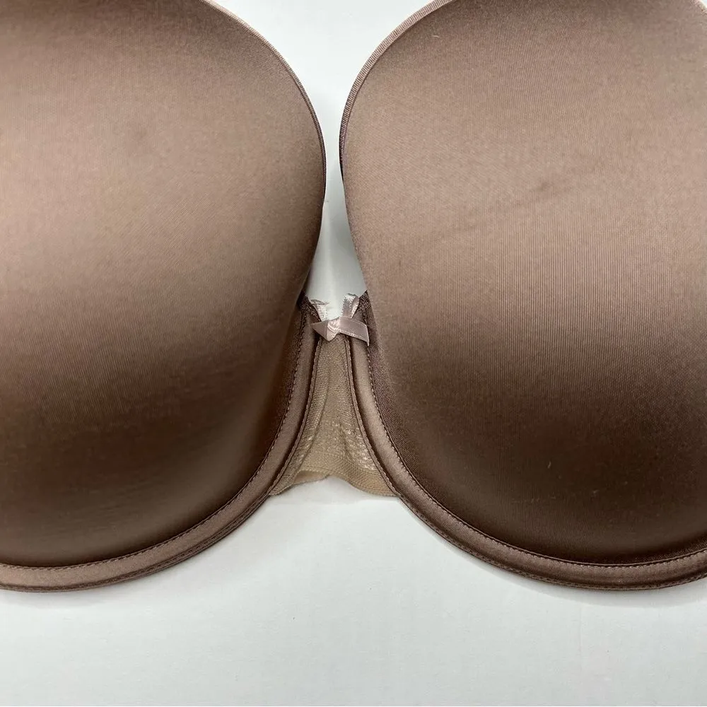 Chantelle Brown taupe Full Coverage Bra 36G 36DDDD Molded Cups - Image 3