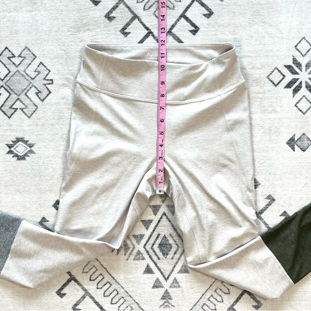 Outdoor Voices 7/8 Dipped Color Block Warm Up Leggings Small - Image 8