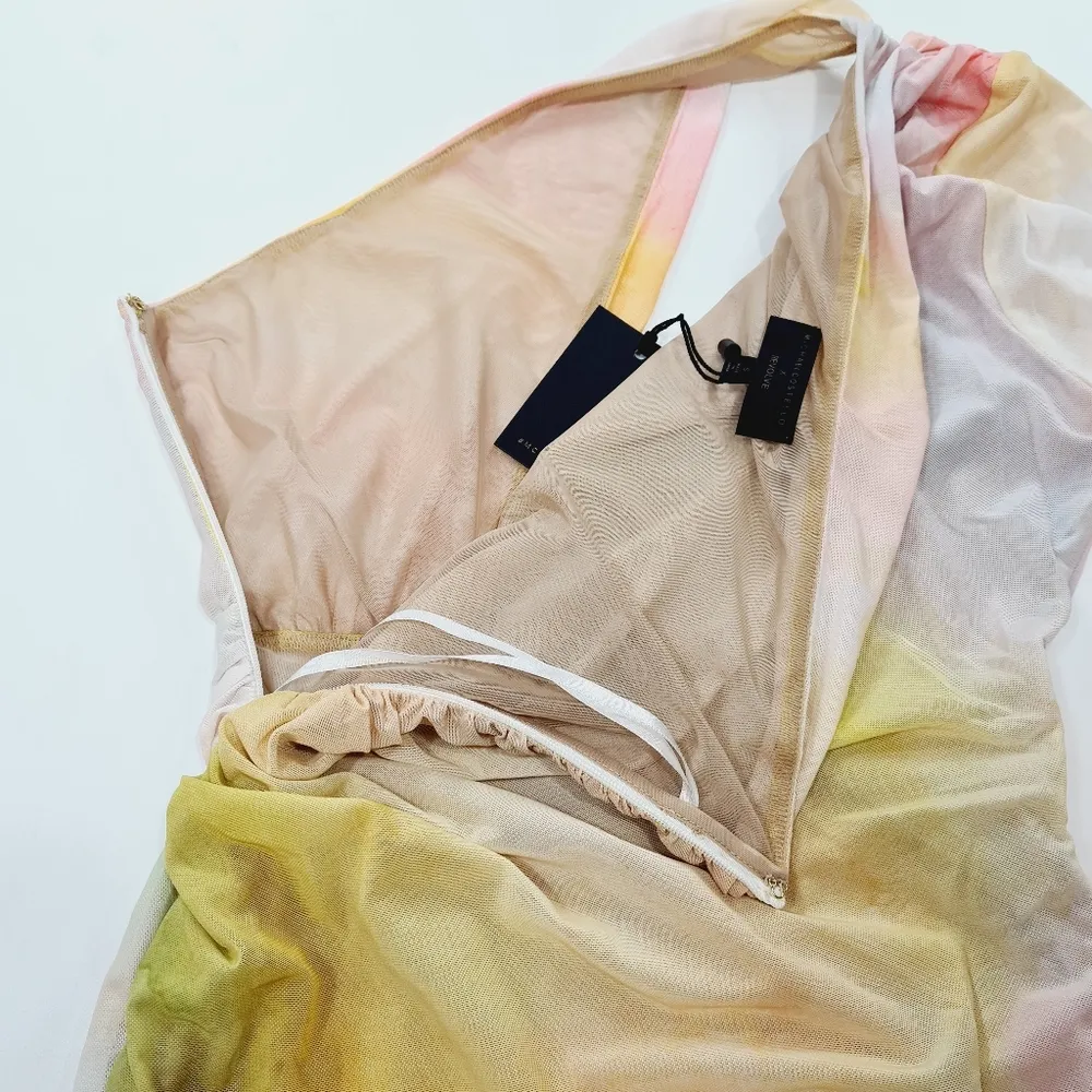 Michael Costello x REVOLVE Sedona Mini Dress in Watercolor Print - Image 9