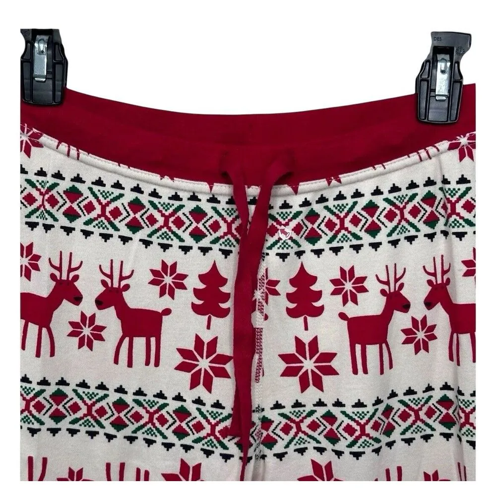 HANNA ANDERSSON Dear Deer Fair Isle Christmas Pajama Set Size Medium - Image 8