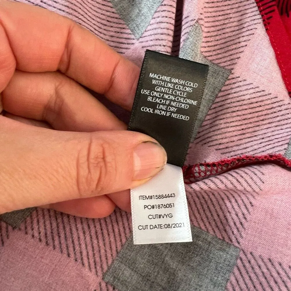 Torrid Red Black Rayon Spandex Plaid Knee Length Button Down Shirt Dress Size 2X - Image 12