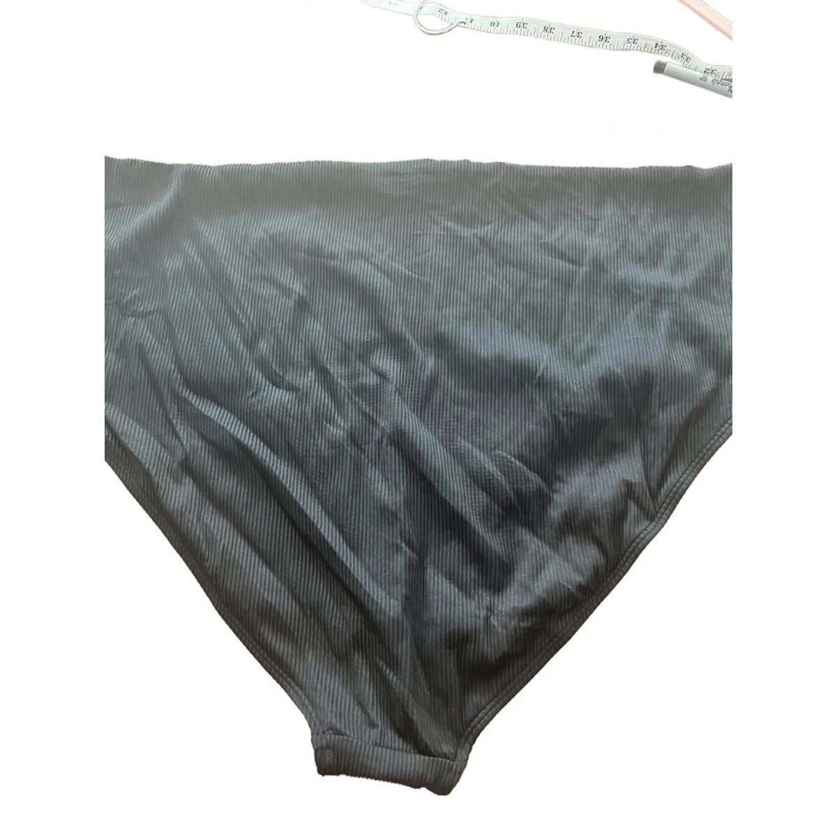 Old Navy Black Ribbed Bikini Bottom - 4X - Image 2
